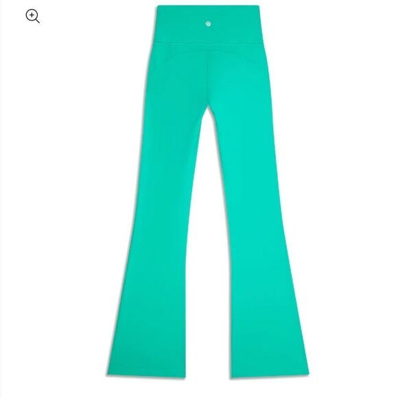 NWT Lululemon Groove Super-High rise Flared Pant Nulu Maldives green 8 gorgeous - Picture 6 of 12